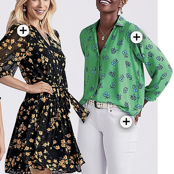 Cabi-5891 "Go-To" Top Floral Button Down-Size (oversized)Small - Picture 3 of 16